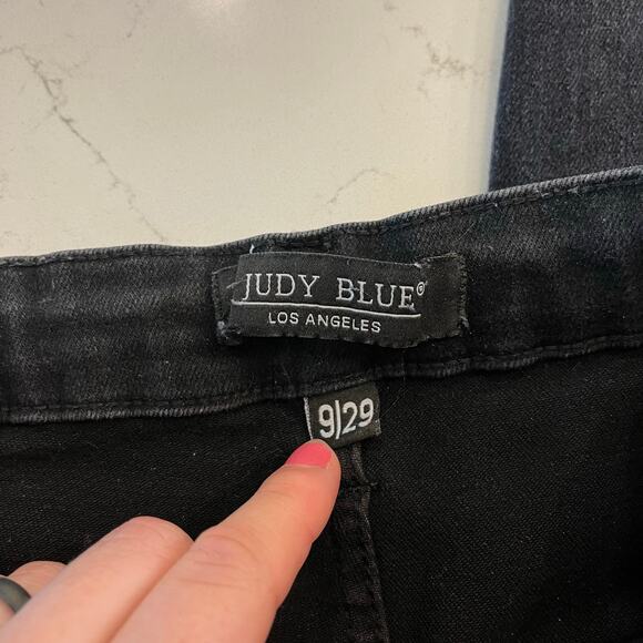 Judy Blue Black Jeans‎ Denim Joggers Size 9 /29 - Picture 6 of 11